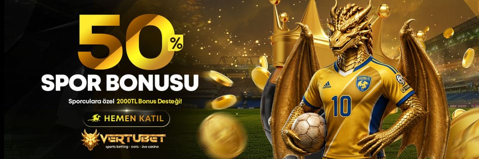 %50 Kolay Çevrimli Spor Bonusu — Vertubet